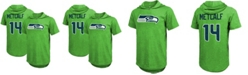 Majestic Men's DK Metcalf Neon Green Seattle Seahawks Player Name Number Tri-Blend Hoodie T-shirt